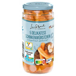 Schinken-Bockwürstchen 5 Stück, 250 g