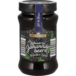 Bio-Konfitüre 450 g, Schwarze Johannisbeere