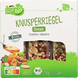 , Bio-Knusperriegel 75g, Nussmix