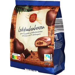 Lebkuchen Herzen 300 g, Vollmilch