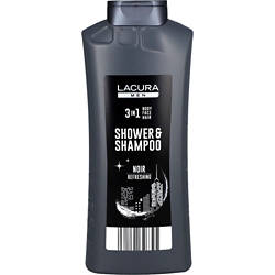 Herren-Duschgel 3in1 500 ml, Noir