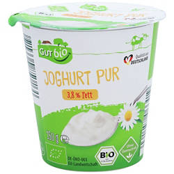 Bio-Joghurt Pur 150 g, 3,8% Fett