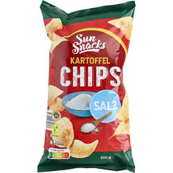 SUNSNACKS Chips Salz 200 g