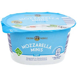 Mozzarella Minis 125 g, Leicht