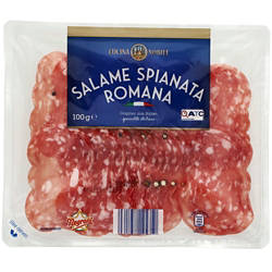 NOBILE Original italienische Salami 100 g, Spianata Romana