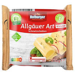 Schmelzscheiben 250 g, Allgäu