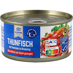 ALMARE SEAFOOD Thunfischstücke in Gemüse 185 g