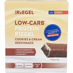 ALDI SPORTS, Low Carb Riegel 3x45g, Cookie Cream