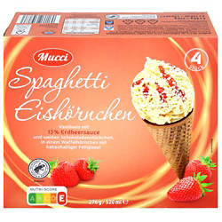 MUCCI Spaghetti Waffelhörnchen 276 g