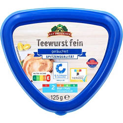Teewurst im Becher 125 g, Fein