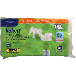 Recycling Toilettenpapier 3-lagig, 8 x 220 Blatt