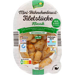 Hähnchenbrust-Filetstreifen 150 g, Mini Klassik