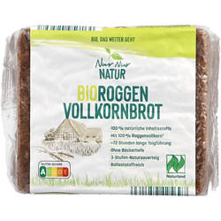 NUR NUR NATUR Bio-Roggenvollkornbrot 375 g