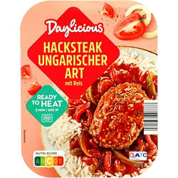 Hacksteak ungarische Art mit Reis 400 g