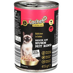 Katzenfutter Nass 415 g, Huhn & Rind