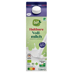 Bio-H-Vollmilch 3,8 % Fett 1 l