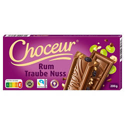 Schokolade 200 g, Rum-Traube-Nuss