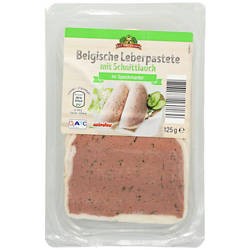 Belgische Leberpastete 125 g, Schnittlauch