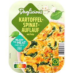 Kartoffel-Spinatauflauf 400 g