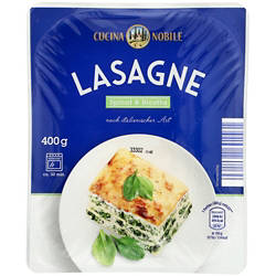 Lasagne 400 g, Ricotta-Spinat