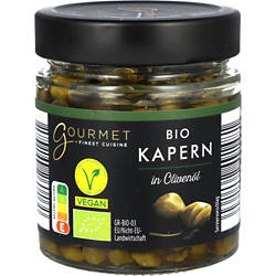 Bio-Gourmet Kapern 180 g, Kapern in Öl