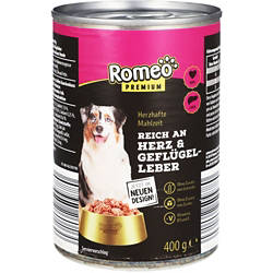 Hunde Nassfutter 400 g, Herz & Geflügel
