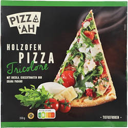 PIZZ'AH Italienische Holzoofen Pizza 350 g, Tricolore