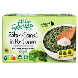 ALL SEASONS, Rahmspinat-Minis 800g