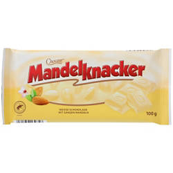 Mandelknacker 100 g, Weiße Schokolade Mandel