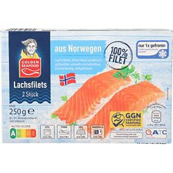 GOLDEN SEAFOOD Lachsfilets 250 g