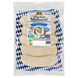 Münchner Weißwurst mit Senf 300 g und 45 ml Senf