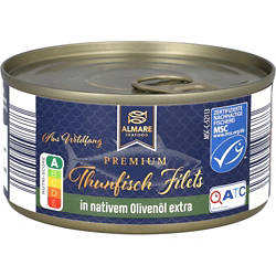 Thunfischfilet in nativem Olivenöl