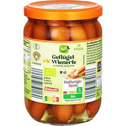 Bio-Wienerle 250 g, Geflügel