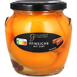 GOURMET FINEST CUISINE Gourmet Pfirsiche 580 ml, Pfirsich-Zimt
