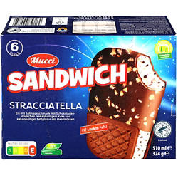 MUCCI Eis-Sandwich Stracciatella 510 ml