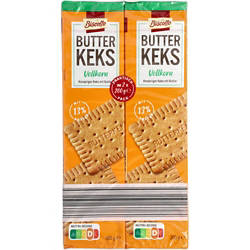 Butterkeks 400 g, Vollkorn Butterkeks