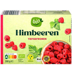 Bio-Obstsortiment 300 g, Himbeeren