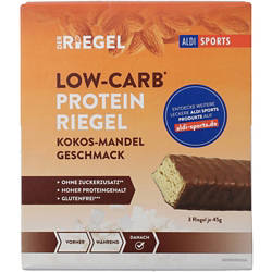 Low Carb Riegel 3 x 45 g, Kokos-Mandel