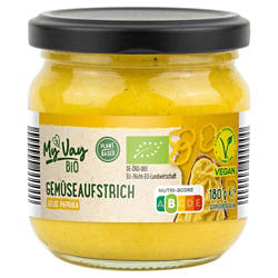 Bio-Gemüseaufstrich 180 g, Gelbe Paprika