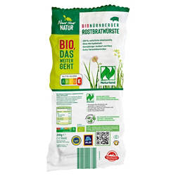Bio-Nürnberger Rostbratwurst 250 g