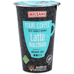 Kaffeedrink Latte Macchiato weniger süß 250 ml