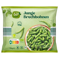 Bio-Gemüsemix 750 g, Junge Bohnen