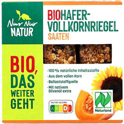 Bio-Hafervollkorn-Riegel 105 g, Saaten