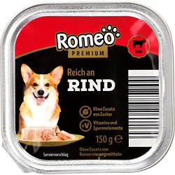 Hunde Nassfutter 150 g, Rinderpastete