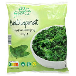 Gemüsesortiment 1 kg, Blattspinat