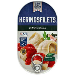 ALMARE SEAFOOD Heringsfilet 200 g, Pfeffer