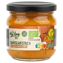 Bio-Gemüseaufstrich 180 g, Linse-Schwarzkümmel