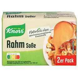 Basissaucen 3x250ml, Rahm Soße 2x