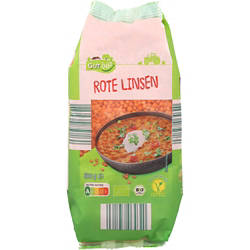 Bio-Hülsenfrüchte 0,5 kg, Rote Linsen