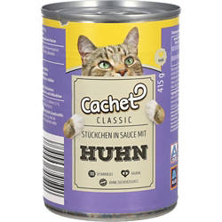 CACHET Classic Katzennassfutter 415 g, Huhn 5 %